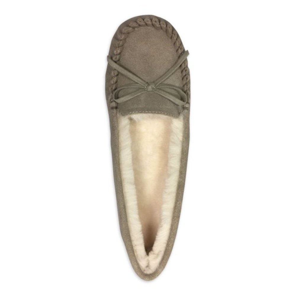 Plush & Genuine Leather Moccasin Memory Foam 11/12